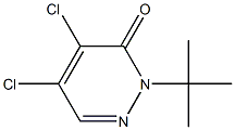 1-tert-Butyl-4,5-dichloropyridazine-6(1H)-one Struktur