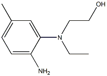 2-[Ethyl(2-amino-5-methylphenyl)amino]ethanol Struktur