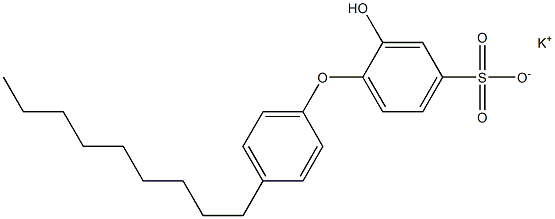 2-Hydroxy-4'-nonyl[oxybisbenzene]-4-sulfonic acid potassium salt Struktur