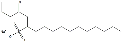 4-Hydroxyheptadecane-6-sulfonic acid sodium salt Structure