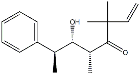 (5R,6S,7S)-6-Hydroxy-3,3,5-trimethyl-7-phenyl-1-octen-4-one Struktur