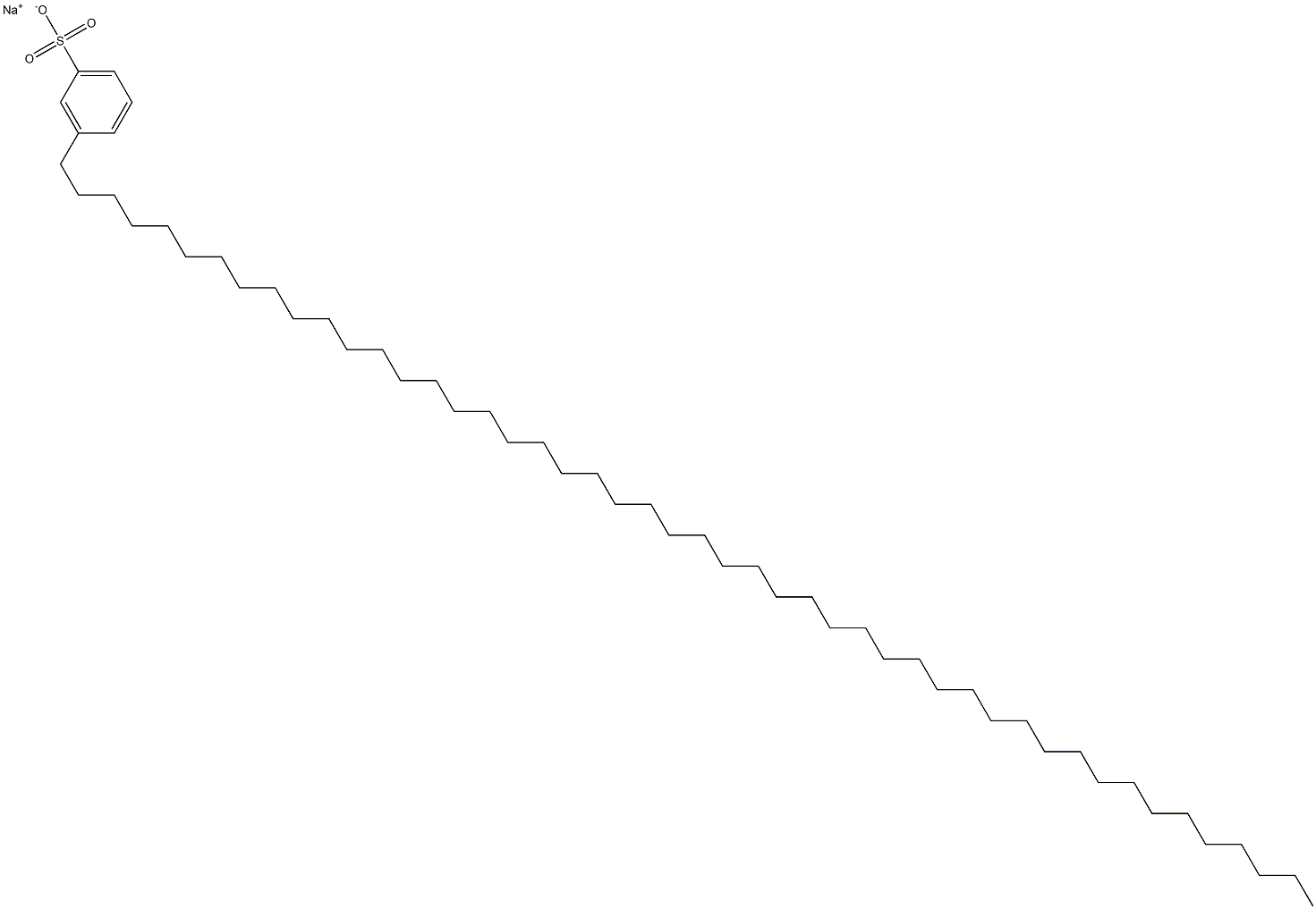 3-(Octatetracontan-1-yl)benzenesulfonic acid sodium salt Struktur
