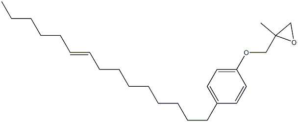 4-(9-Pentadecenyl)phenyl 2-methylglycidyl ether Structure