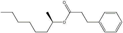 (-)-Hydrocinnamic acid (R)-1-methylheptyl ester Struktur