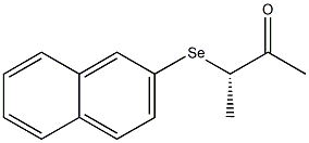 [S,(-)]-3-(2-Naphtylseleno)-2-butanone Struktur