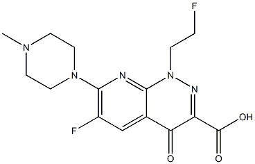 6-Fluoro-1-(2-fluoroethyl)-7-(4-methylpiperazino)-1,4-dihydro-4-oxopyrido[2,3-c]pyridazine-3-carboxylic acid