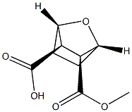 [1R,2S,3R,4S,(+)]-2-(Methoxycarbonyl)-7-oxabicyclo[2.2.1]heptane-3-carboxylic acid Struktur