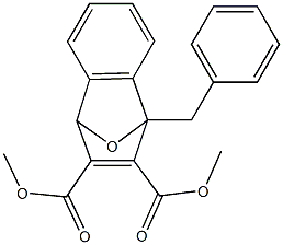 1,4-Dihydro-1-benzyl-1,4-epoxynaphthalene-2,3-dicarboxylic acid dimethyl ester Structure