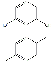 2-(2,5-Dimethylphenyl)benzene-1,3-diol Struktur