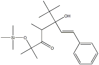 5-tert-Butyl-5-hydroxy-2,4-dimethyl-2-trimethylsilyloxy-7-phenyl-6-hepten-3-one Struktur