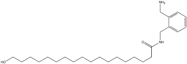 18-Hydroxy-N-(2-aminomethylbenzyl)stearamide Struktur