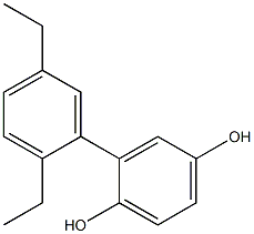 2-(2,5-Diethylphenyl)benzene-1,4-diol Struktur