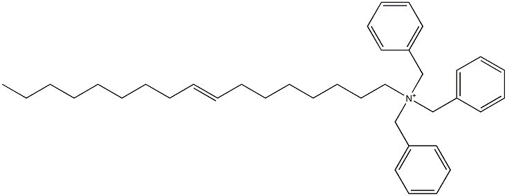 (8-Heptadecenyl)tribenzylaminium Struktur