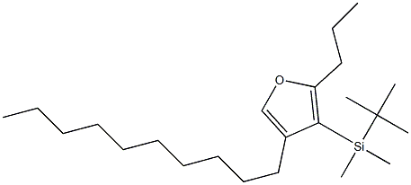 3-(tert-Butyldimethylsilyl)-4-decyl-2-propylfuran Struktur