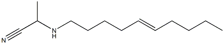 2-(5-Decenylamino)propiononitrile Struktur