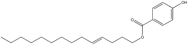4-Hydroxybenzoic acid 4-tetradecenyl ester Struktur