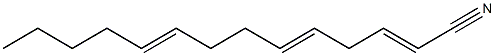 2,5,9-Tetradecatrienenitrile Struktur