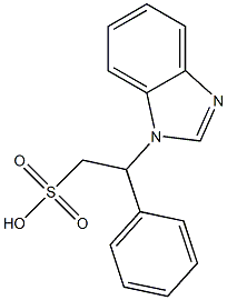 1-(1H-Benzimidazol-1-yl)-1-phenylethane-2-sulfonic acid Struktur