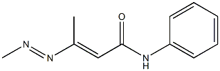 (2E)-N-Phenyl-3-[(E)-methylazo]-2-butenamide Struktur