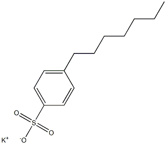 4-Heptylbenzenesulfonic acid potassium salt Struktur