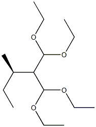 (-)-2-[(R)-sec-Butyl]malonaldehyde bis(diethyl acetal) Struktur