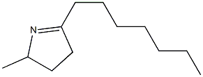 2-Heptyl-5-methyl-1-pyrroline Struktur