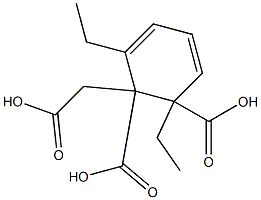 3-Ethylphthalic acid 1-ethyl 2-carboxymethyl ester Struktur