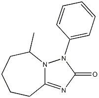 3,5,6,7,8,9-Hexahydro-5-methyl-3-phenyl-2H-[1,2,4]triazolo[1,5-a]azepin-2-one Struktur