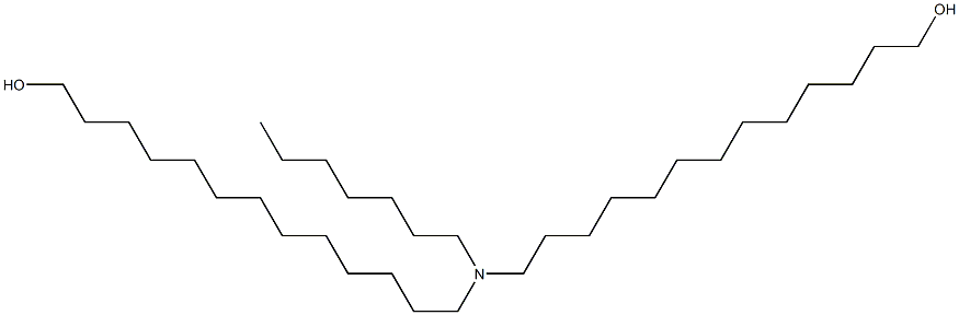 13,13'-(Heptylimino)bis(1-tridecanol) Struktur