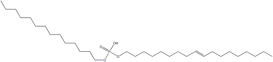 Phosphoric acid hydrogen tetradecyl 9-octadecenyl ester Struktur