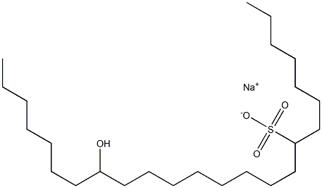 17-Hydroxytetracosane-8-sulfonic acid sodium salt Struktur