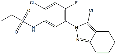 N-[2-Chloro-5-[(3-chloro-4,5,6,7-tetrahydro-2H-indazol)-2-yl]-4-fluorophenyl]ethanesulfonamide Structure