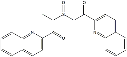 Methyl(2-oxo-2-(quinolin-2-yl)ethyl) sulfoxide Struktur