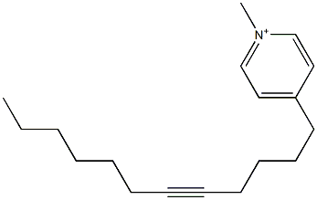 1-Methyl-4-(5-dodecynyl)pyridinium Struktur