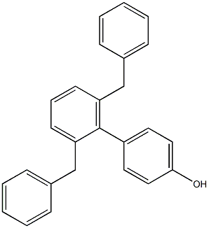 4-(2,6-Dibenzylphenyl)phenol Struktur