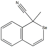 1-Methyl-1H-2-selenanaphthalene-1-carbonitrile Struktur