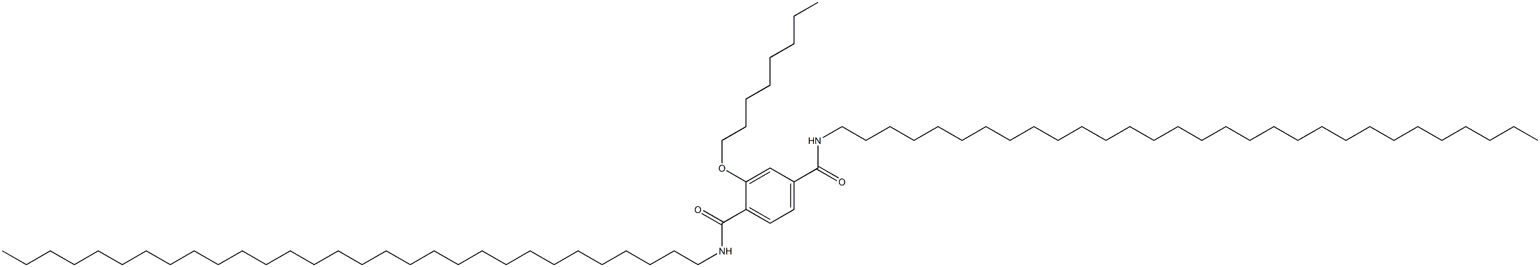 2-(Octyloxy)-N,N'-ditriacontylterephthalamide Struktur
