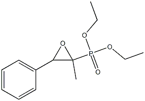 [2-Methyl-3-phenyloxiranyl]phosphonic acid diethyl ester Struktur