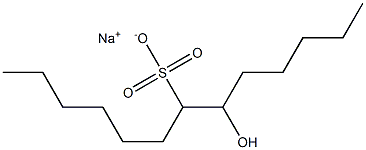 6-Hydroxytridecane-7-sulfonic acid sodium salt Struktur