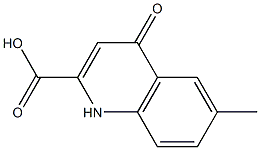 6-Methyl-1,4-dihydro-4-oxoquinoline-2-carboxylic acid Struktur
