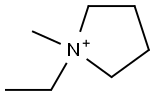 1-Methyl-1-ethylpyrrolidinium Struktur