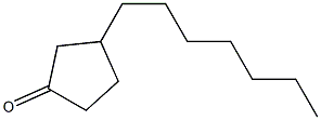 3-Heptyl-1-cyclopentanone Struktur