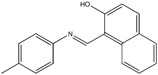 1-[[(4-Methylphenyl)imino]methyl]naphthalene-2-ol Struktur