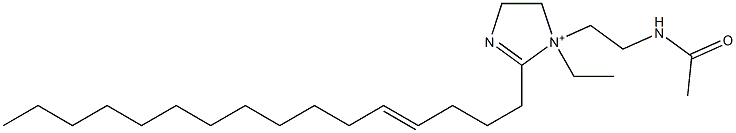 1-[2-(Acetylamino)ethyl]-1-ethyl-2-(4-hexadecenyl)-2-imidazoline-1-ium Struktur
