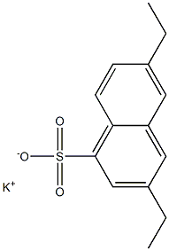 3,6-Diethyl-1-naphthalenesulfonic acid potassium salt Struktur