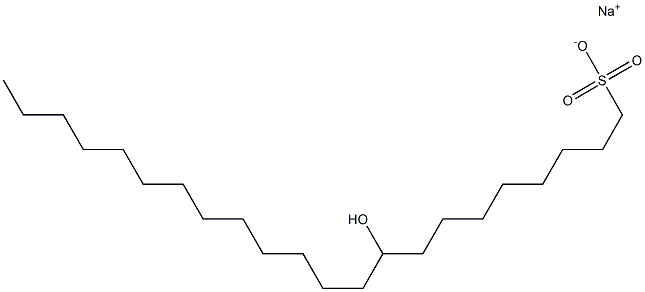9-Hydroxydocosane-1-sulfonic acid sodium salt Struktur