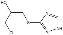 1-Chloro-3-[(1H-1,2,4-triazol)-3-ylthio]-2-propanol Struktur