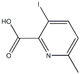 3-Iodo-6-methylpyridine-2-carboxylic acid Struktur