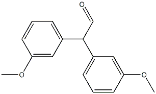 2,2-bis(3-methoxyphenyl)acetaldehyde Struktur