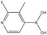 2-fluoro-3-Methylpyridin-4-yl-4-boronic acid Struktur
